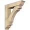 Ekena Millwork Merced Traditional Rough Sawn Bracket w/ Offset Brace, Douglas Fir, 8"W x 34"D x 38"H BKT0806X34X38MRC01RDF - alternate 1